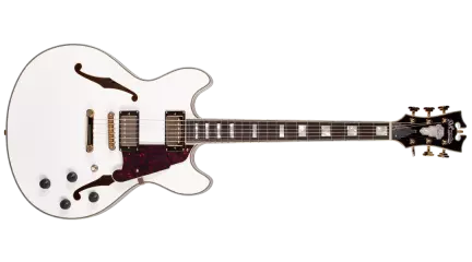 Double Cut Semi-Hollow Electric Guitar - White